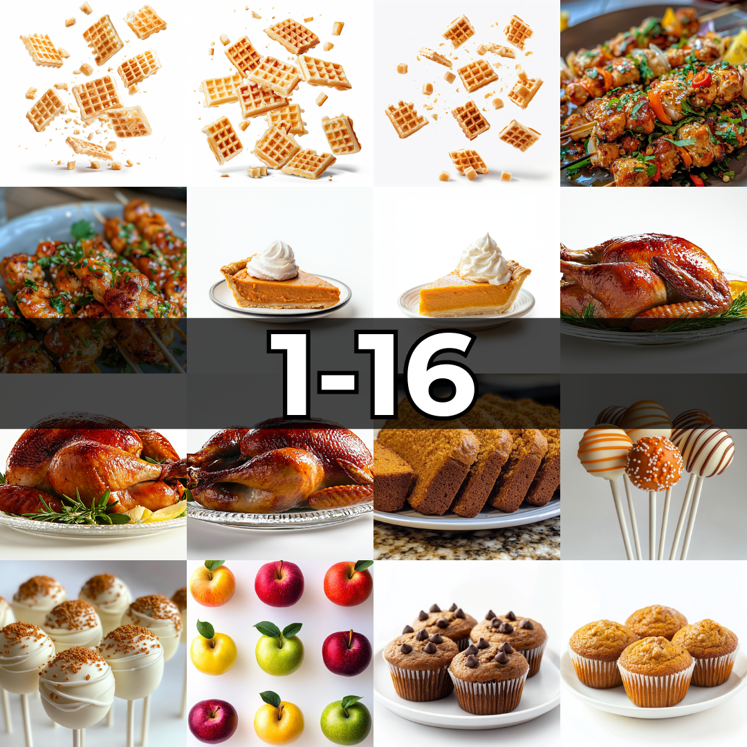 Food Graphics Pack (AI-Generated Stock Images) – 100+ Unique PNGs