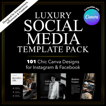 Done-For-You Canva Social Media Templates – 101 Instagram & Facebook Designs