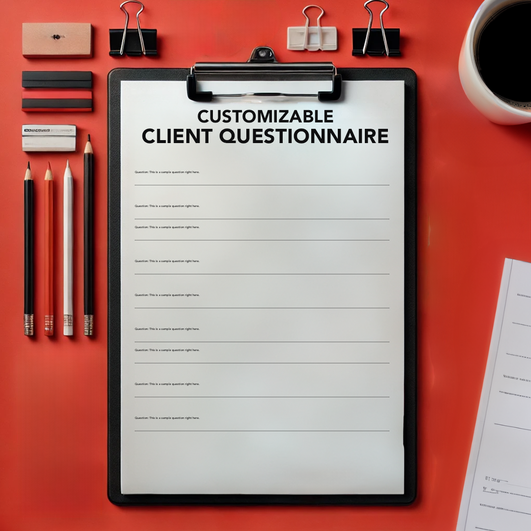 Customizable Client Questionnaire Template