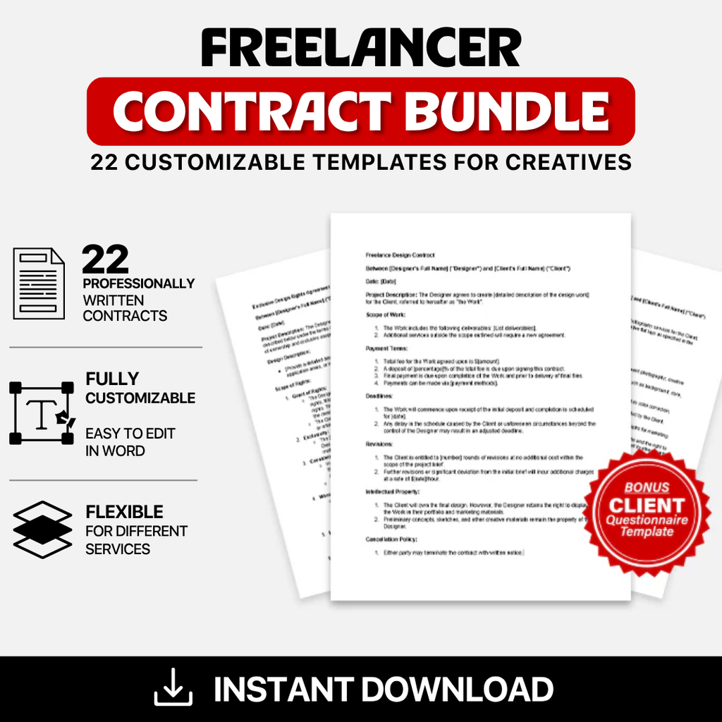 Client Contract Bundle for Freelancers